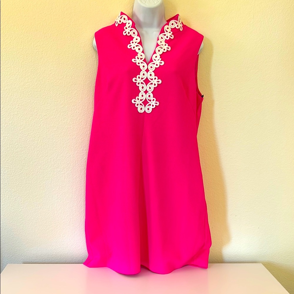 Vince Camuto new with tags Hot Pink Sleeveless Mini Dress Size 16